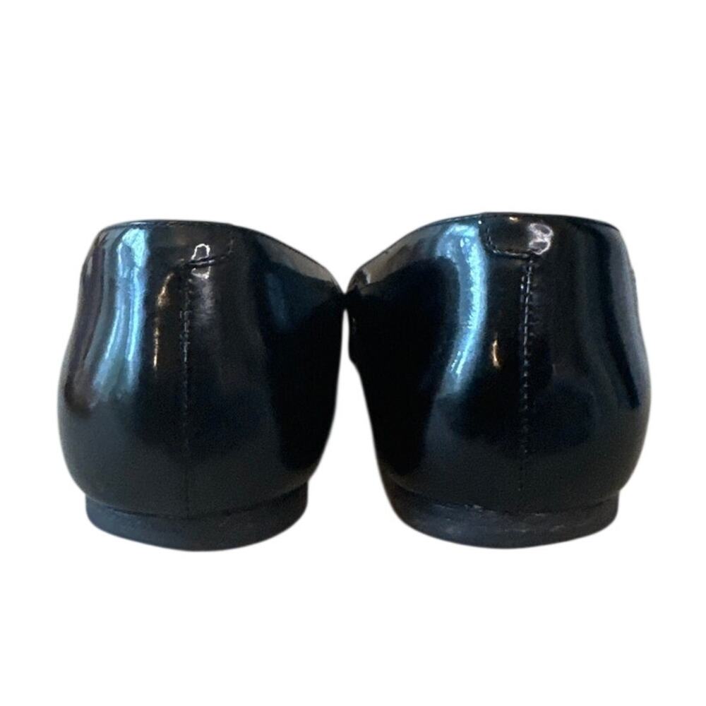 Tory Burch Melody Pointed Toe Patent‎ Flats Black 8 - Picture 5 of 15